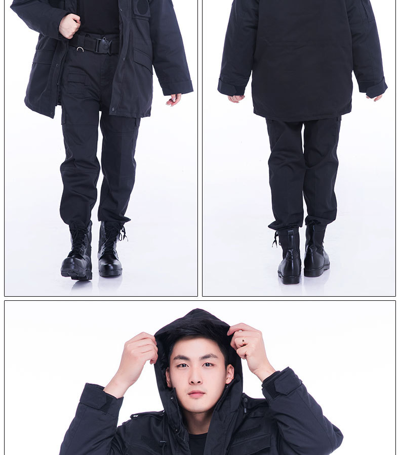加厚防寒服保安冬作訓服