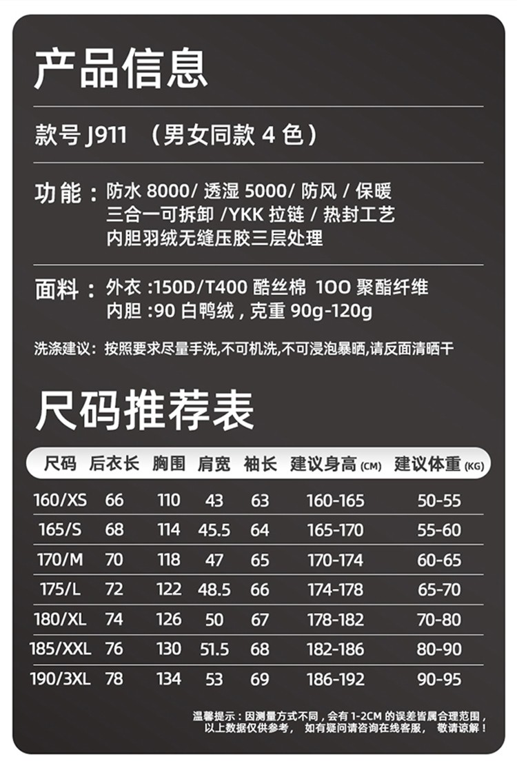 沖鋒衣產品信息 沖鋒衣產品信息