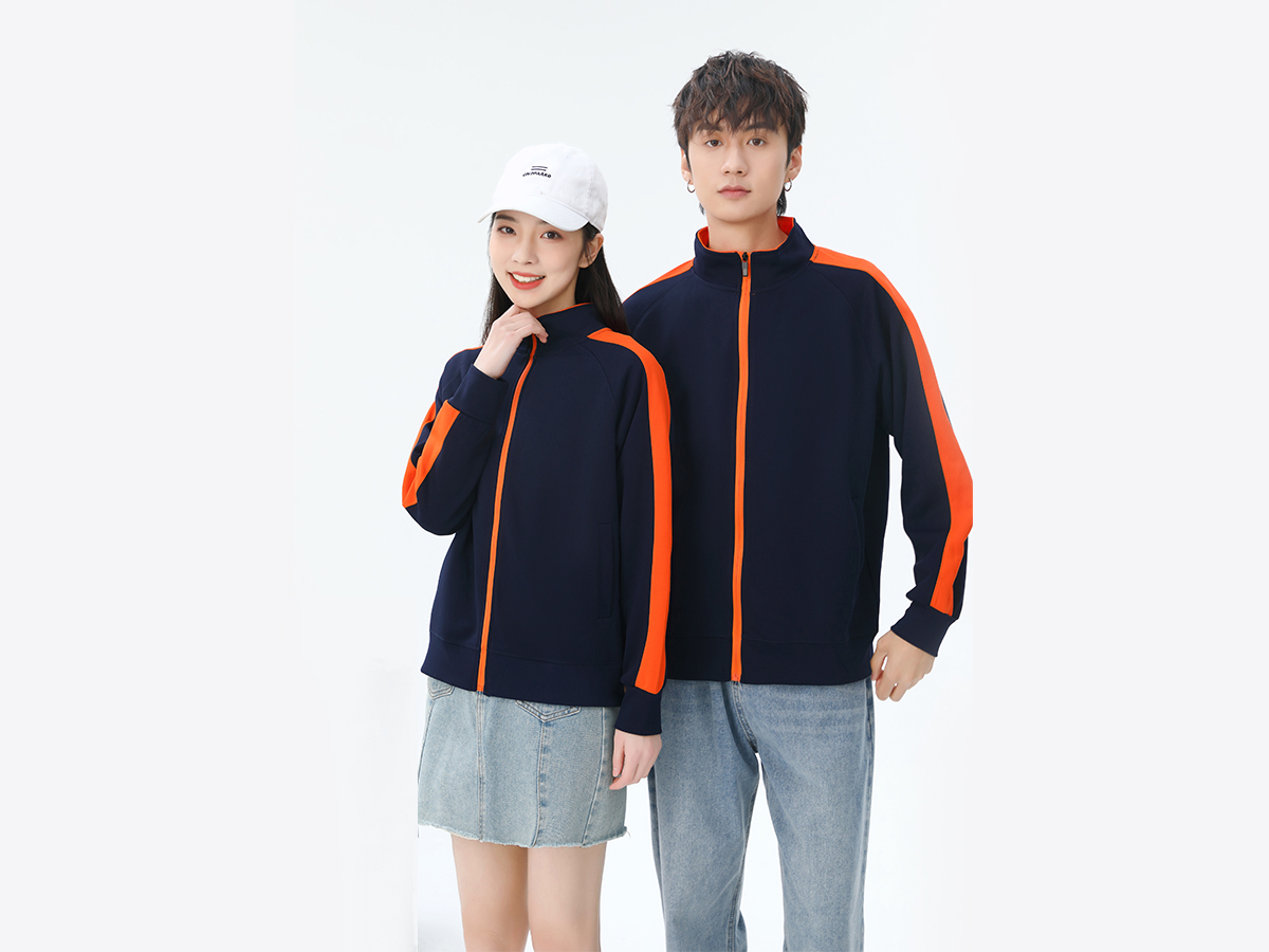 撞色立領衛衣定制 撞色立領衛衣定制