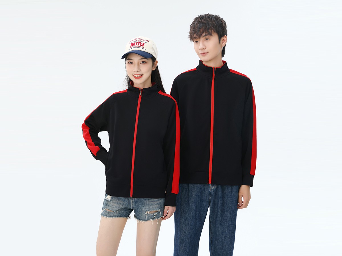 撞色立領衛衣定制 撞色立領衛衣定制